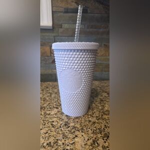 Starbucks White Textured Tumbler 16oz